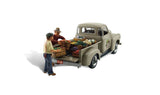 Woodland Scenics N Autoscene Paul's Fresh Produce Pickup Truck w/Figures
