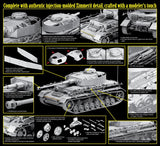 Dragon Military 1/35 PzKpfw IV Ausf H Mid Prod HJ Division Normandy Tank w/Zimmerit Kit
