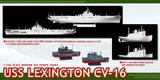 Dragon Model Ships 1/700 USS Lexington CV16 Aircraft Carrier Kit