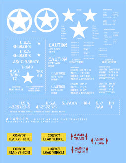 Archer Fine Transfers 1/48 US 2-1/2-Ton 6x6 Truck Generic Markings