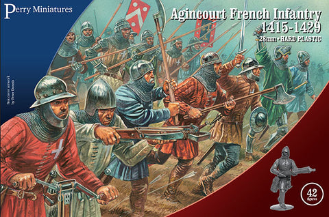 Perry Miniatures 28mm Agincourt French Infantry 1415-1429 (42)