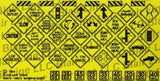 Blair Line N Highway Signs -- Warning #4 1948-Present (Black, Yellow)