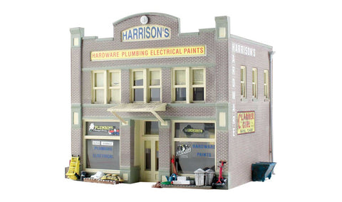 Woodland Scenics N Built-N-Ready Harrison's 2-Story Hardware Store