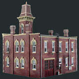 Woodland Scenics N Built-N-Ready 2-Story Firehouse