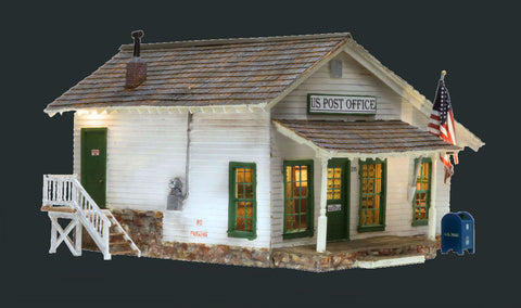 Woodland Scenics O Built-N-Ready US Post Office LED Lighted