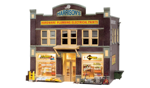 Woodland Scenics O Built-N-Ready Harrison's 2-Story Hardware Store