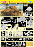 Dragon Military Models 1/35 Panther F Tank w/Rubber Steel Castors Muted Smart Kit w/Magic Tracks