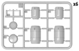 MiniArt Military 1/35 Plastic Barrels (12) & Cans (12) Kit