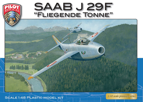 Pilot Replicas Aircraft 1/48 SAAB J29F Fliegende Tonne Austrian Fighter Kit