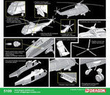 Cyber-Hobby Aircraft 1/72 Sea King SH3D USN Helicopter Kit