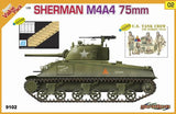Cyber-Hobby Military 1/35 US Sherman M4A4 75mm Tank w/Crew Kit