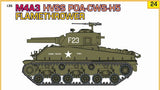 Cyber-Hobby Military 1/35 US M4A3 HVSS POA-CWS-H5 Flamethrower Tank w/Crew Kit