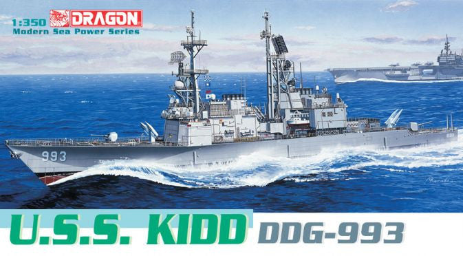 Dragon Model Ships 1/350 USS Kidd DDG993 Destroyer Kit
