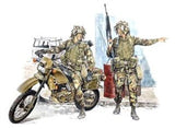 Dragon Military Models 1/35 US Light Infantry (2) w/Motorcycle Kit