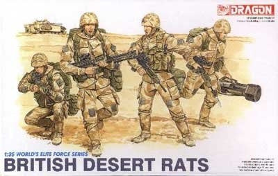Dragon Military Models 1/35 British Desert Rats (4) Kit