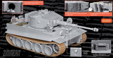 Dragon Military Models 1/35 Sd.Kfz.181 Pz.Kpfw.VI Ausf.E Tiger I Mid Production w/Zimmerit Kit