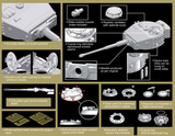 Dragon Military Models 1/35 Sd.Kfz.181 Pz.Kpfw.VI Ausf.E Tiger I Mid Production w/Zimmerit Kit