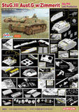 Dragon Military Models 1/35 StuG III Ausf G Late Tank w/Zimmerit July 1944 Smart Kit