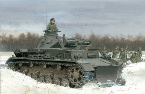 Dragon Military Models 1/35 PzKpfw IV Ausf B Tank w/Snow Plow Kit