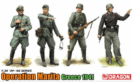 Dragon Military Models 1/35 German Soldiers Operation Marita Greece 1941 (4) Kit