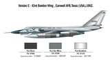 Italeri Aircraft 1/72 B58 Hustler Supersonic Strategic Bomber (Re-Issue) Kit