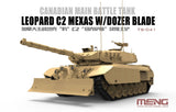 Meng Military Models 1/35 Leopard C2 Mexas Canadian Main Battle Tank w/Dozer Blade Kit