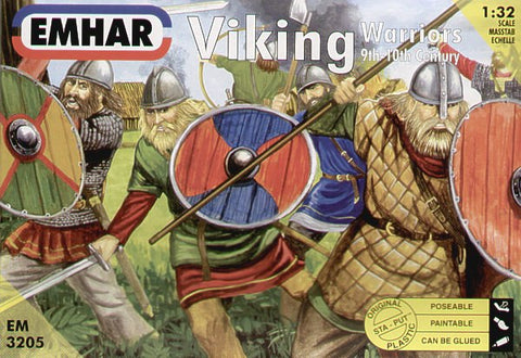 Emhar Military 1/32 9th-10th Century Viking Warriors (12) Kit