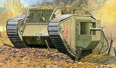 Emhar Military 1/35 WWI British Male Mk IV Tank Kit