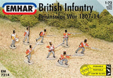 Emhar Military 1/72 Peninsular War 1807-14 British Infantry (48 & 1 Horse) Kit