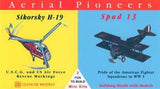 Glencoe Aircraft Mini Aircraft Set WWI Spad XIII & Sikorsky H19 Kit