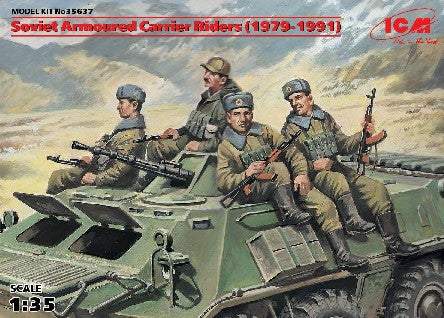 ICM Military 1/35 Soviet Armored Carrier Riders 1979-1991 (4) Kit