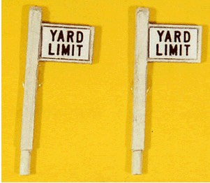 JL Innovative Design HO Custom Yard Limit Sign Set (2)