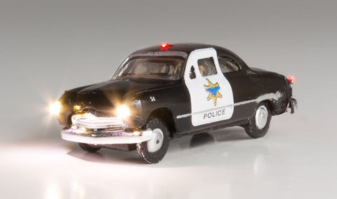 Woodland Scenics N Just Plug: Police Car Lighted Vehicle