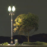 Woodland Scenics N Just Plug: Double Lamp Post Street Lights (3)