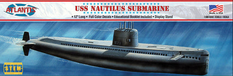 Atlantis Model Ships 1/300 USS Nautilus Submarine STEM Model Kit (formerly Lindberg) Kit