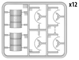 MiniArt Military 1/35 WWII German 200L Fuel Drum Set (12) Kit