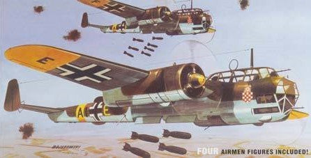 Lindberg Model Aircraft 1/72 Dornier Do17Z WWII German Bomber Kit