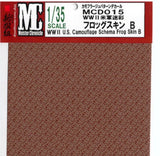 Meister Chronicle Decals 1/35 WWII US Camouflage Schema Frog Skin B