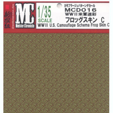 Meister Chronicle Decals 1/35 WWII US Camouflage Schema Frog Skin C