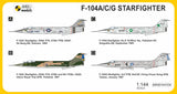 Mark I 1/144 F104A/C/G Starfighter at War (2 in 1) Kit