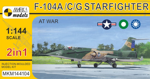 Mark I 1/144 F104A/C/G Starfighter at War (2 in 1) Kit