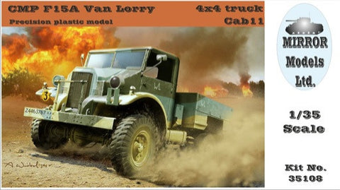 Mirror Models Military 1/35 CMP F15A Cab 11 Van Lorry 4x4 Truck Kit