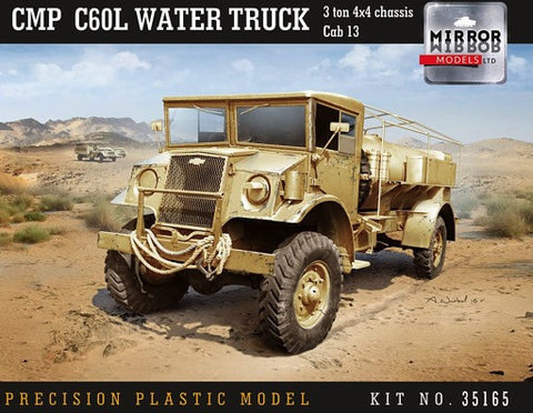 Mirror Models Military 1/35 CMP C60L Cab 13 3-Ton 4x4 Water Truck Kit