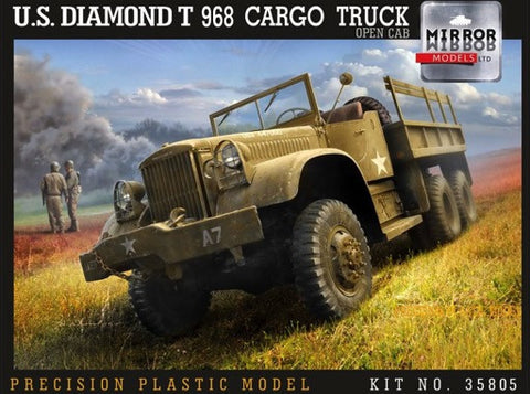 Mirror Models Military 1/35 US Diamond T968 Cargo Truck w/Open Cab Kit