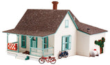 Woodland Scenics N Pre-Fab Building Country Cottage w/Porch & Shed Kit