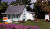 Woodland Scenics N Pre-Fab Building Country Cottage w/Porch & Shed Kit
