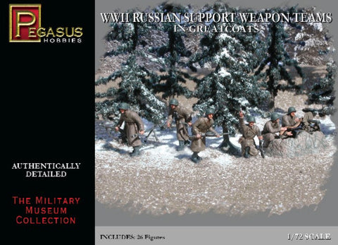 Pegasus Military 1/72 Russian Support Weapon Team Greatcoats WWII (26)