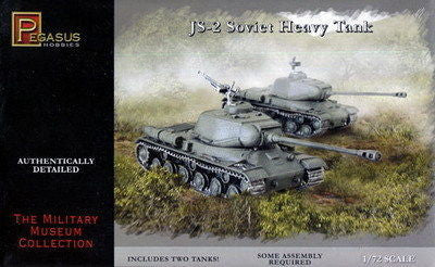 Pegasus Military 1/72 J2 Soviet Heavy Tank (2) (Snap Kit)