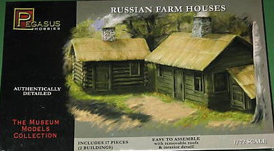 Pegasus Military 1/72 Russian Farm House (2) (Snap Kit)