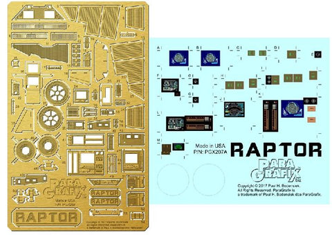 Paragraphix Details 1/32 Battlestar Galactica: Raptor Photo-Etch & Plastic Film Set for MOE